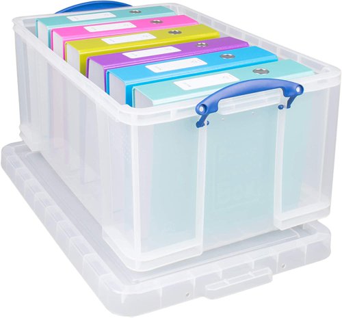 Really Useful Clear Plastic Storage Box 64 Litre