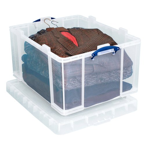 Really Useful Clear Plastic Storage Box 145 Litre
