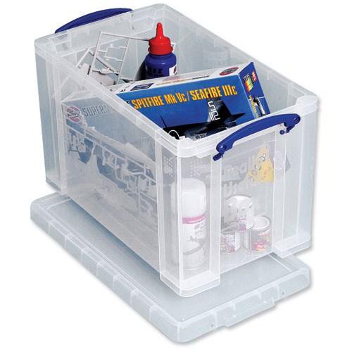 Really Useful Clear Plastic Storage Box 24 Litre