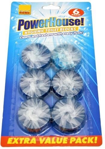 Powerhouse Blue Toilet Blocks Pack 6's - PACK (12)