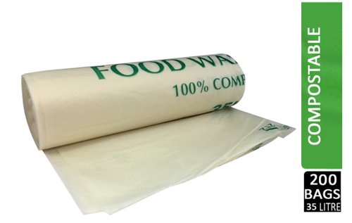 Compostable Biodegradable Bin Liner 35 Litre Pack 10's