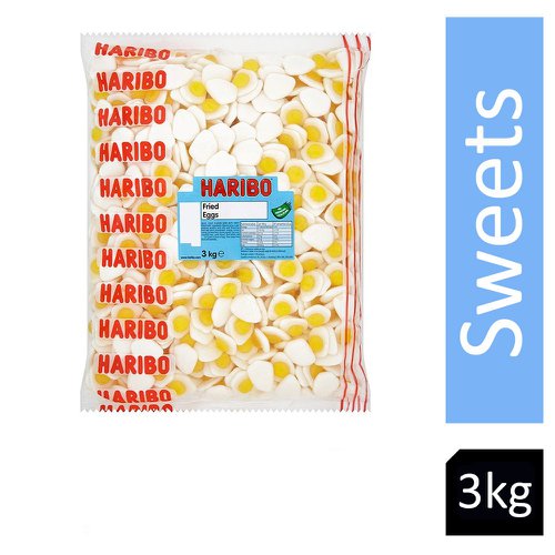 Haribo Fried Eggs 3kg Bag - PACK (4)