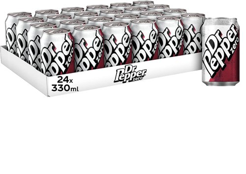 Dr Pepper Zero Cans 24x330ml