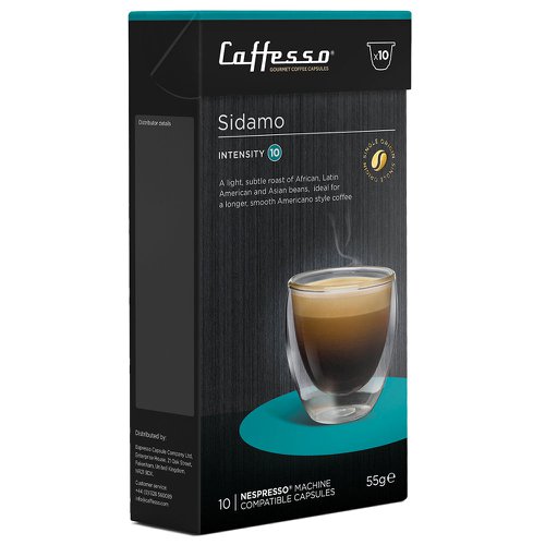 Caffesso Sidamo 10's (Nespresso Compatible Pods) - PACK (10)