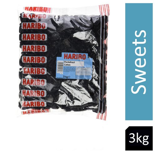 Haribo Original Pontefract Cakes 3kg Bag - PACK (4)