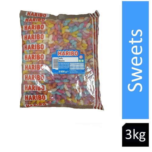 Haribo Jelly Beans 3kg Bag - PACK (4)