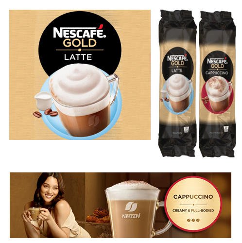 In-Cup Nescafe Cappuccino 25's 73mm Plastic Cups - PACK (8)