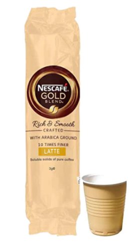 In-Cup Nescafe Latte 25's 73mm Plastic Cups - PACK (8)