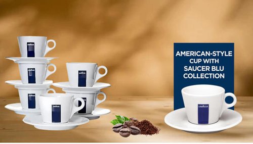 Lavazza Americano Cups + Lavazza Americano Saucers