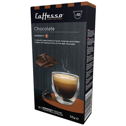 Caffesso Chocolate 10's (Nespresso Compatible Pods) - PACK (10)