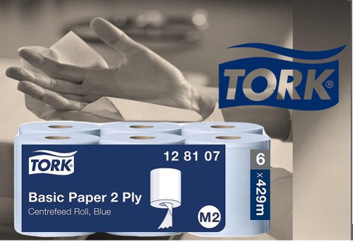Tork Centrefeed Rolls Blue 2 Ply 6x150m {128107}
