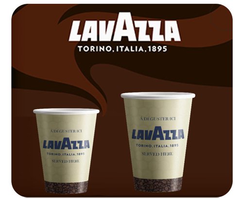 Lavazza 8oz Double Walled Embossed Cups 25's - PACK (20)