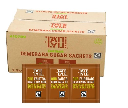 Tate & Lyle Fairtrade Brown Sugar Sachets 1000's