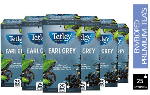 Tetley Earl Grey Envelopes 25's - PACK (6)