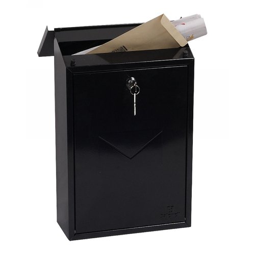 Phoenix Villa Top Loading Black Mail Box (MB0114KB)