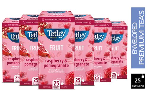 Tetley Raspberry & Pomegranate Envelopes 25's