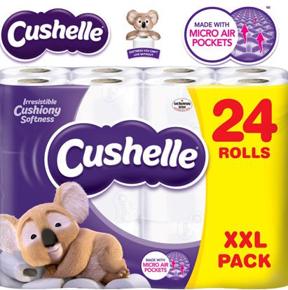 Cushelle Original Toilet Roll 24 Pack XXL