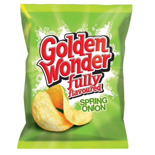 Golden Wonder Crisps Spring Onion Pack 32's