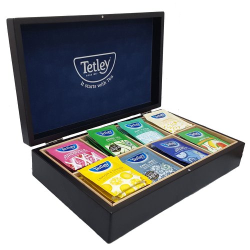 Tetley 8 Compartment Box (With 80 Mixed Tea)