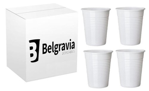 7oz White Plastic Water Cups 100's