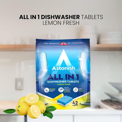Astonish All in1 Dishwasher Tablets Lemon 42's