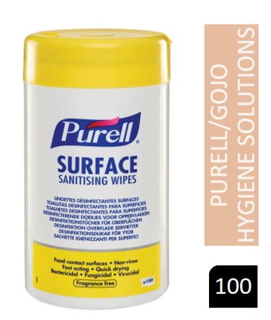Purell Sanitising Surface Wipes 100's (95102)