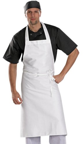 Chefs White Bib Apron 34” x 40”