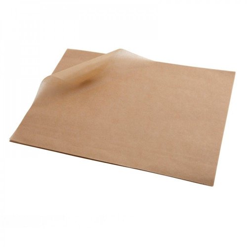 Greaseproof Plain Brown Paper 250x200mm Pack 100's