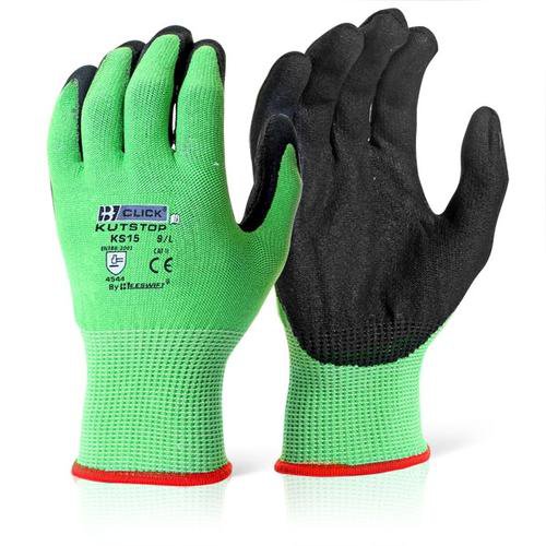 Kutstop Green Micro Foam Medium Nitrile Gloves (One Pair)
