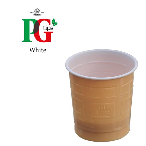 In-Cup PG Tips White 25s 73mm Plastic Cups - PACK (12)