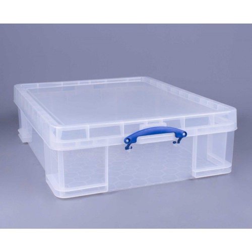 Really Useful Clear Plastic Storage Box 70 Litre