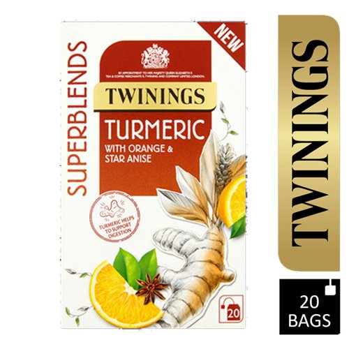 Twinings Superblends Turmeric Envelopes 20's - PACK (4)
