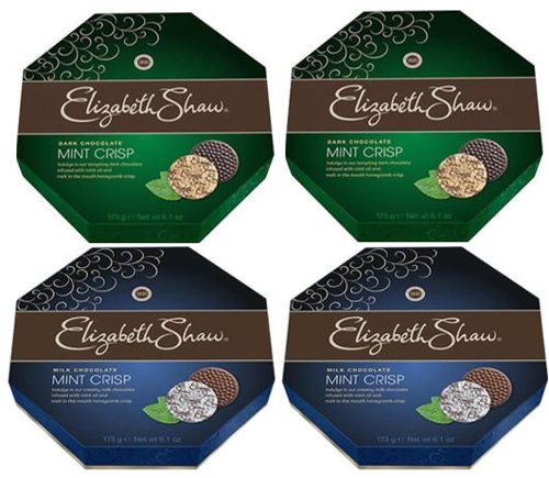 Elizabeth Shaw Dark Chocolate Mint Crisp 26's 162g