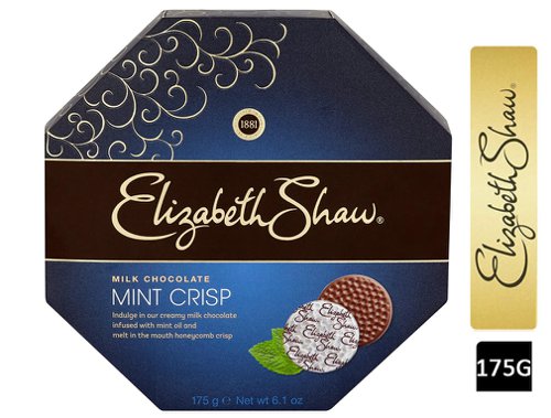 Elizabeth Shaw Milk Chocolate Mint Crisp 26's 175g - PACK (8)