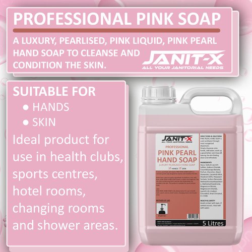 Janit-X Professional Pink Pearlised Soap 5 Litre