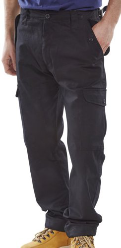B-Click Workwear Black 28 Combat Trousers