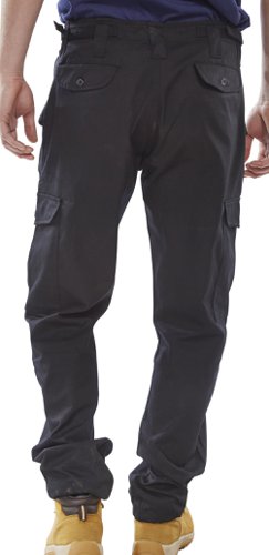 B-Click Workwear Black 30 Combat Trousers