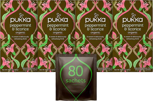 Pukka Tea Peppermint & Licorice Envelopes 20's - PACK (4)