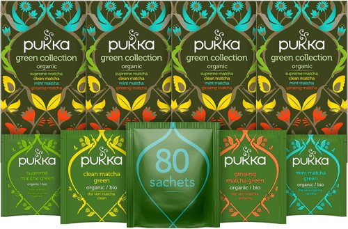 Pukka Herbs Organic Matcha Green Tea Variety Pack 20 Sachets