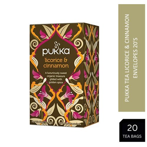 Pukka Tea Organic Licorice & Cinnamon Envelopes 20's