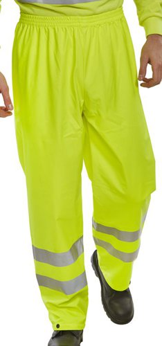BSeen High Visibility 3XL Yellow Overtrousers