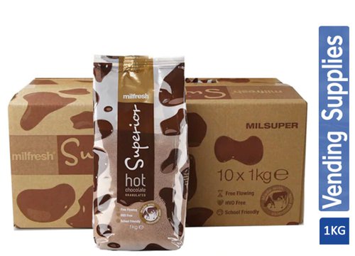 Milfresh Superior Granulated Vending Chocolate 1kg - PACK (10)