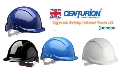Centurion Concept Core Reduced Peak Light Blue Safety Helmet
