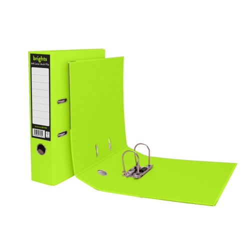 Brights Lever Arch A4 Green - PACK (10)