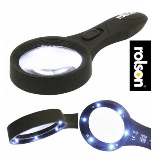 Rolson 6 Mini LED Magnifying Glass 