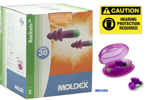 Moldex 6400 Rocket Ear Plugs Pair Pack 50's