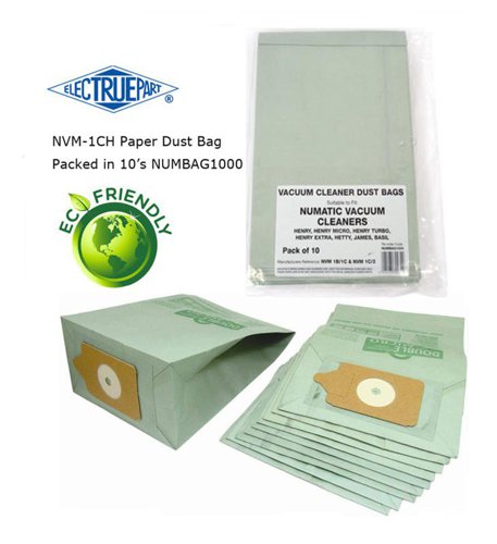 Electruepart Bag NVM-1CH Vacuum Paper Bags Pack 10's