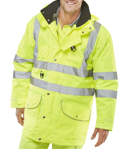 Beeswift Elsener 7in1 High Visibility Small Yellow Jacket