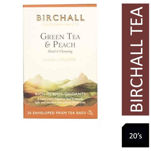 Birchall Green Tea & Peach Prism Envelopes 20's