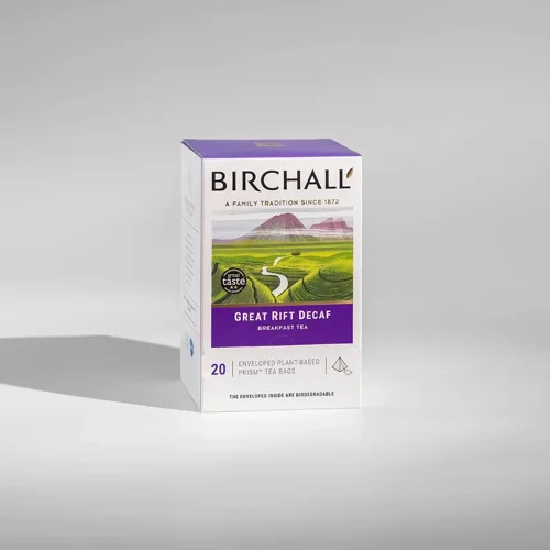 Birchall Prism Enveloped Teabags - Decaf 20's. - PACK (6)